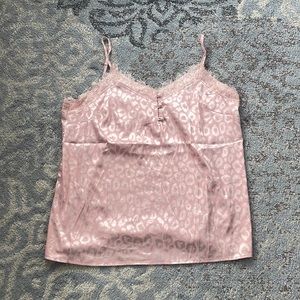 Pink Leopard Print Tank Top